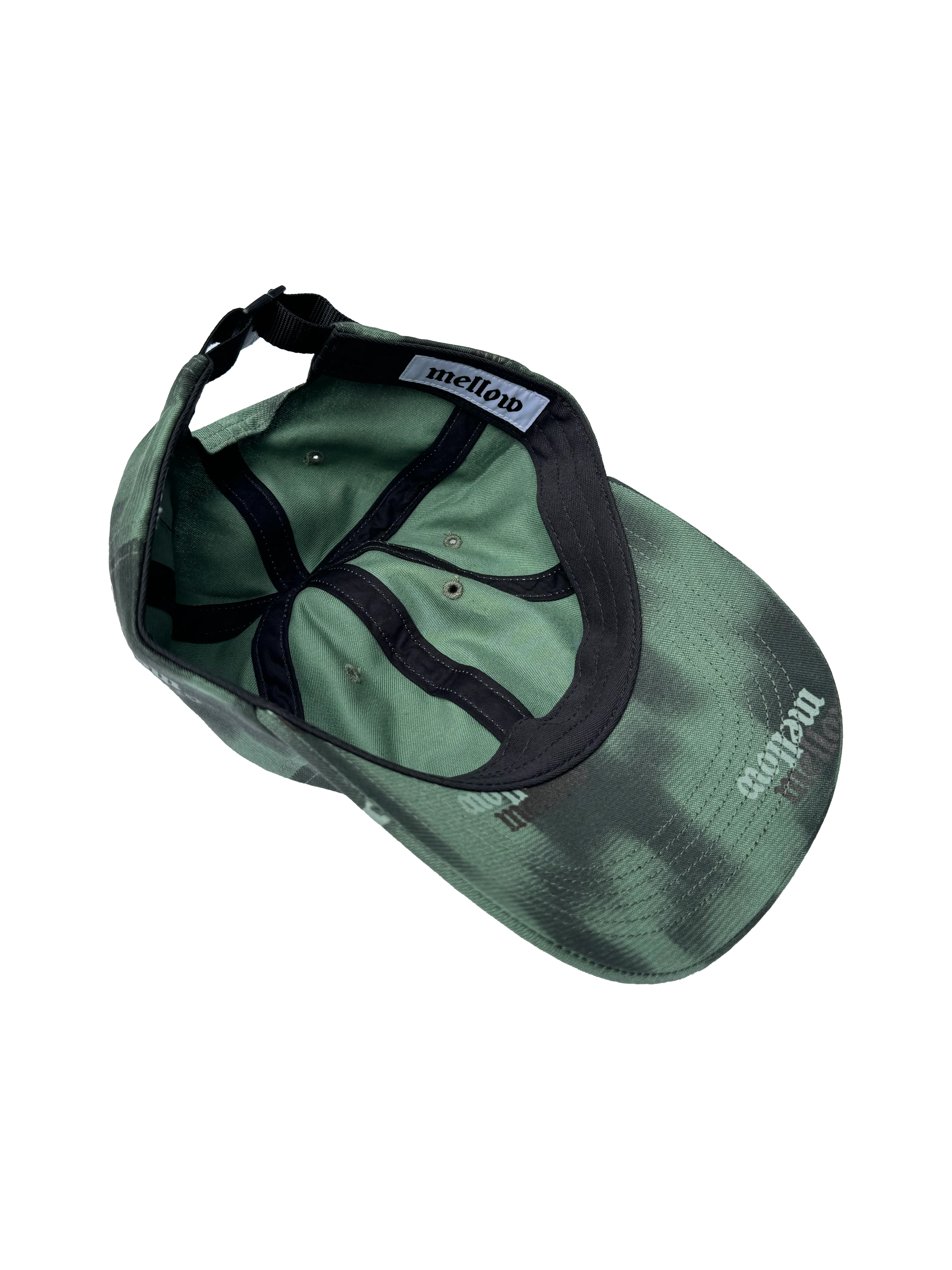 ALL OVER PRINT CAMO 6-PANEL STRAPBACK HAT - MOSS - Image 3