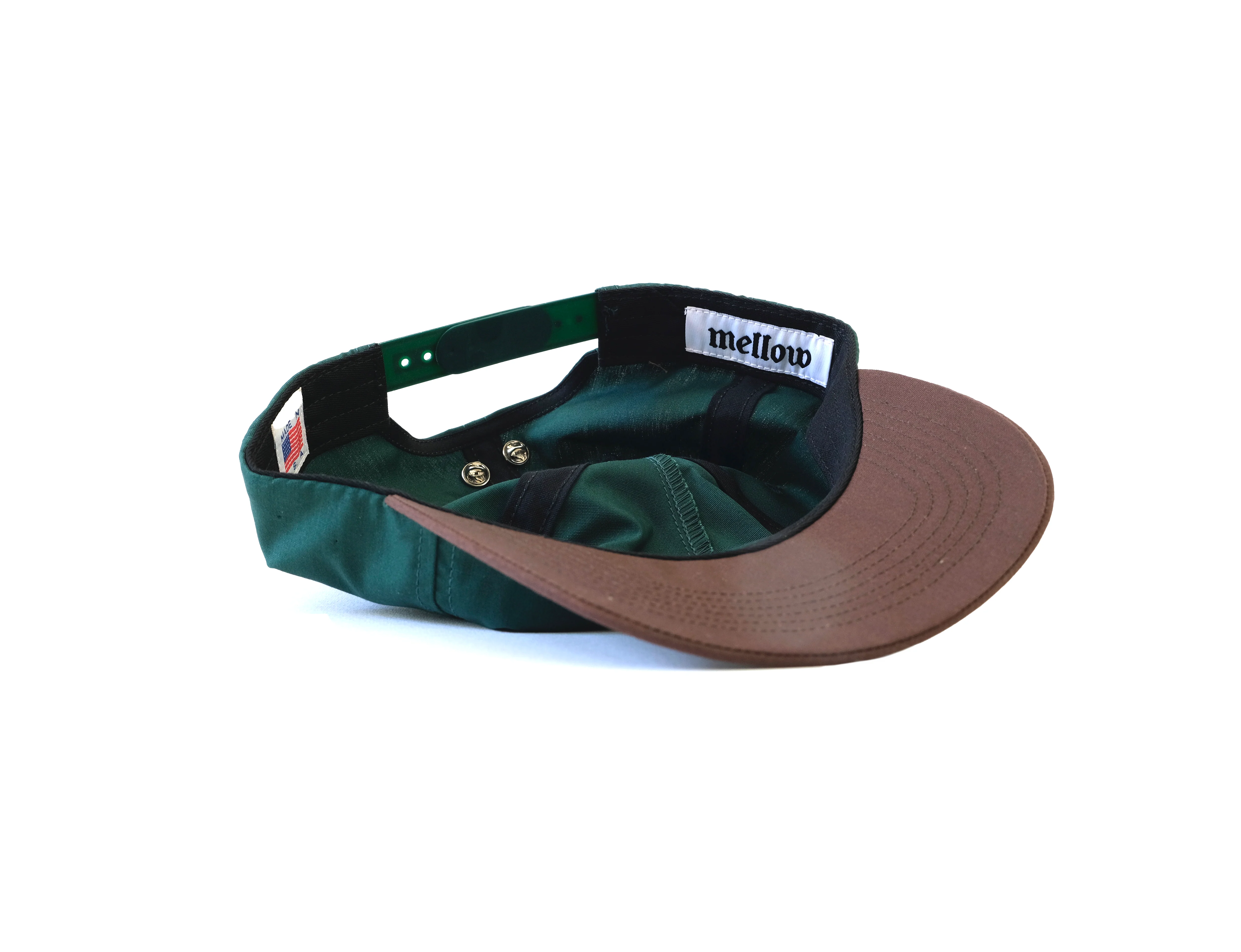 5-PANEL W/ PIN - GREEN/BROWN - Image 4