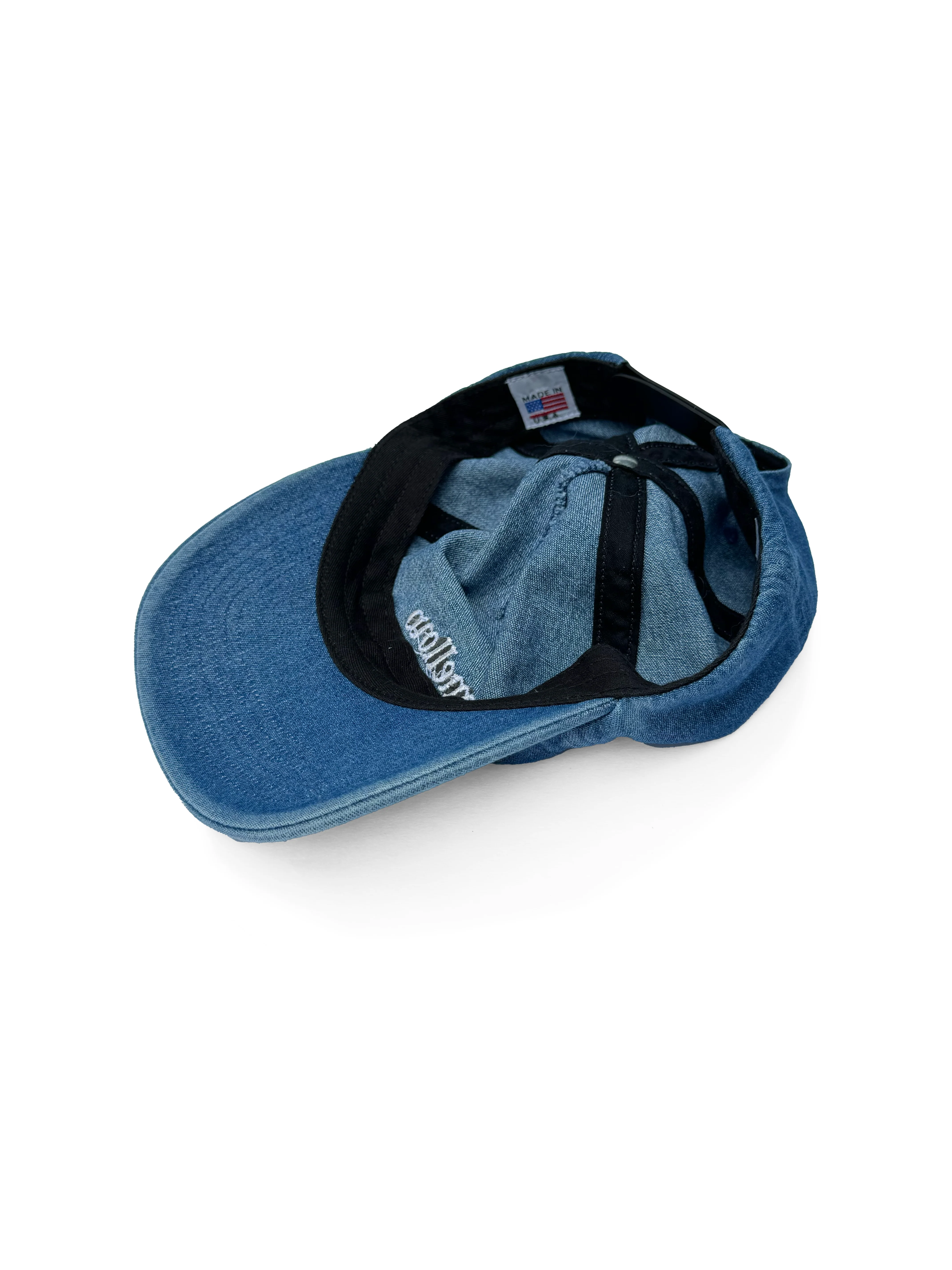 OG LOGO 5-PANEL SNAPBACK - WASHED DENIM - Image 3